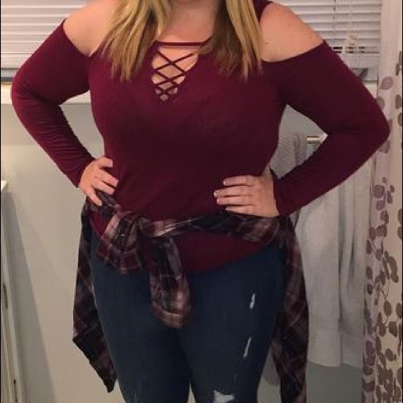 Maroon Fashionova Top - Picture 2 of 2